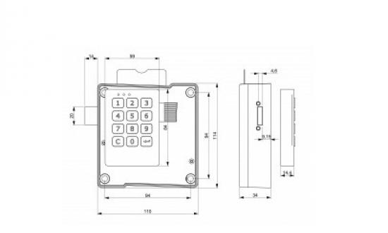 Tronic Pro elektronikus szekrényzár | Acél Kft.